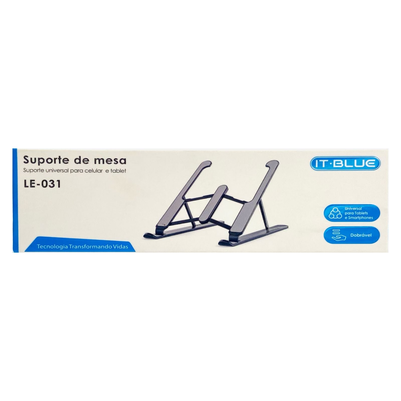 Suporte de Mesa IT Blue Dobrável Para Celular e Tablet LE-031 (SUPLE031)