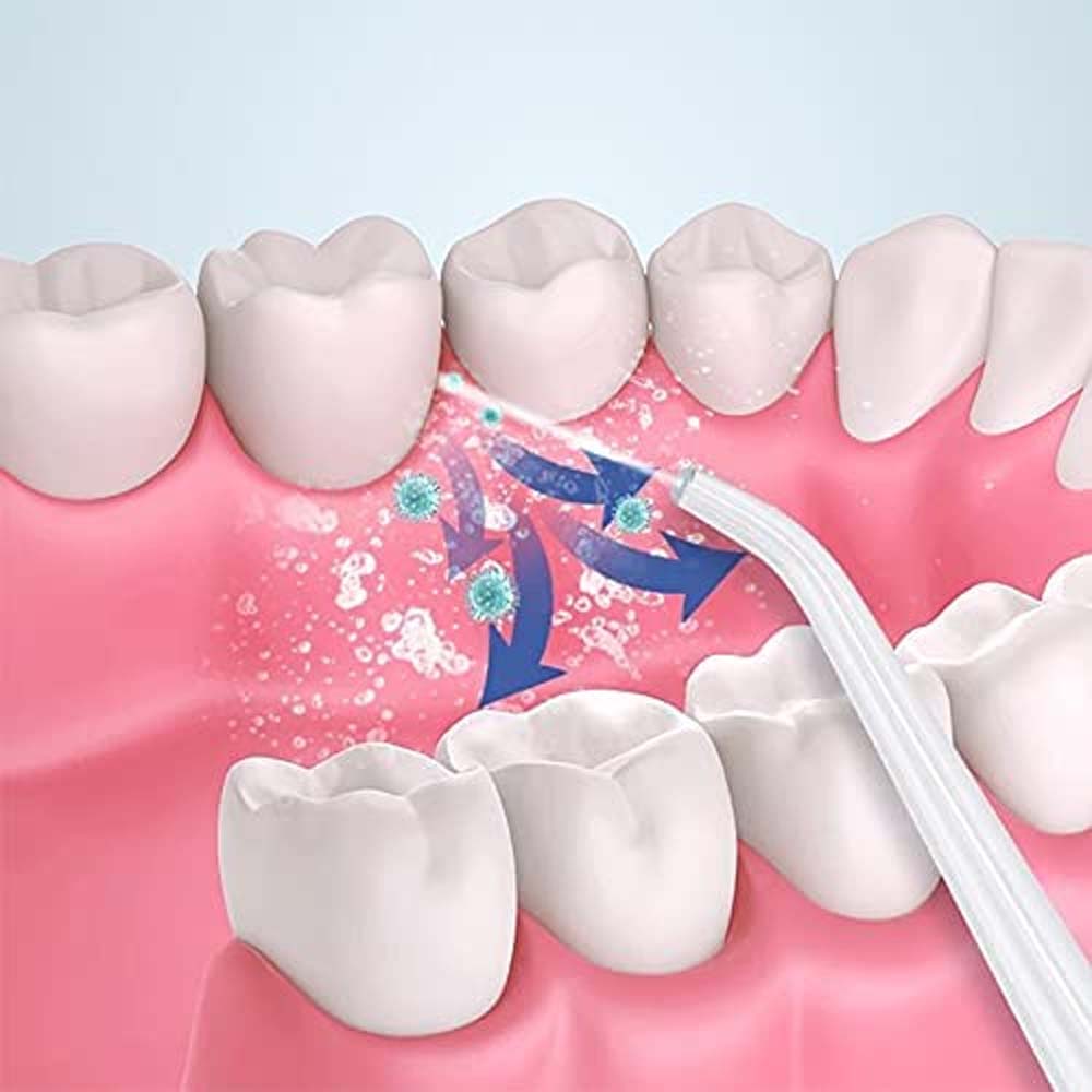 Irrigador Oral Jato D&#39;água Higiene Bucal Sem Fio (Ref. 9019_2441)Cor Branco