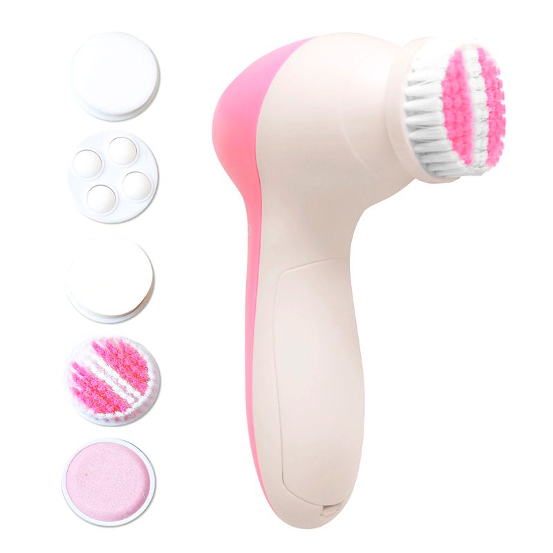 Massageador 5 em 1 Esfoliante Limpeza Facial Beleza Escova Elétrica Portátil (
