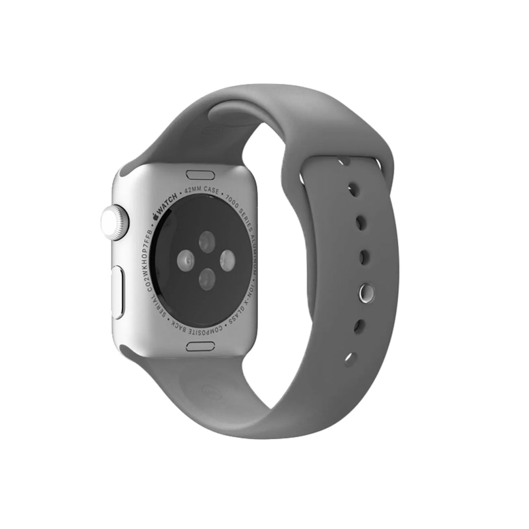Pulseira para Apple Watch Silicone Cinza Escuro Largura da Pulseira:38 / 40 / 41