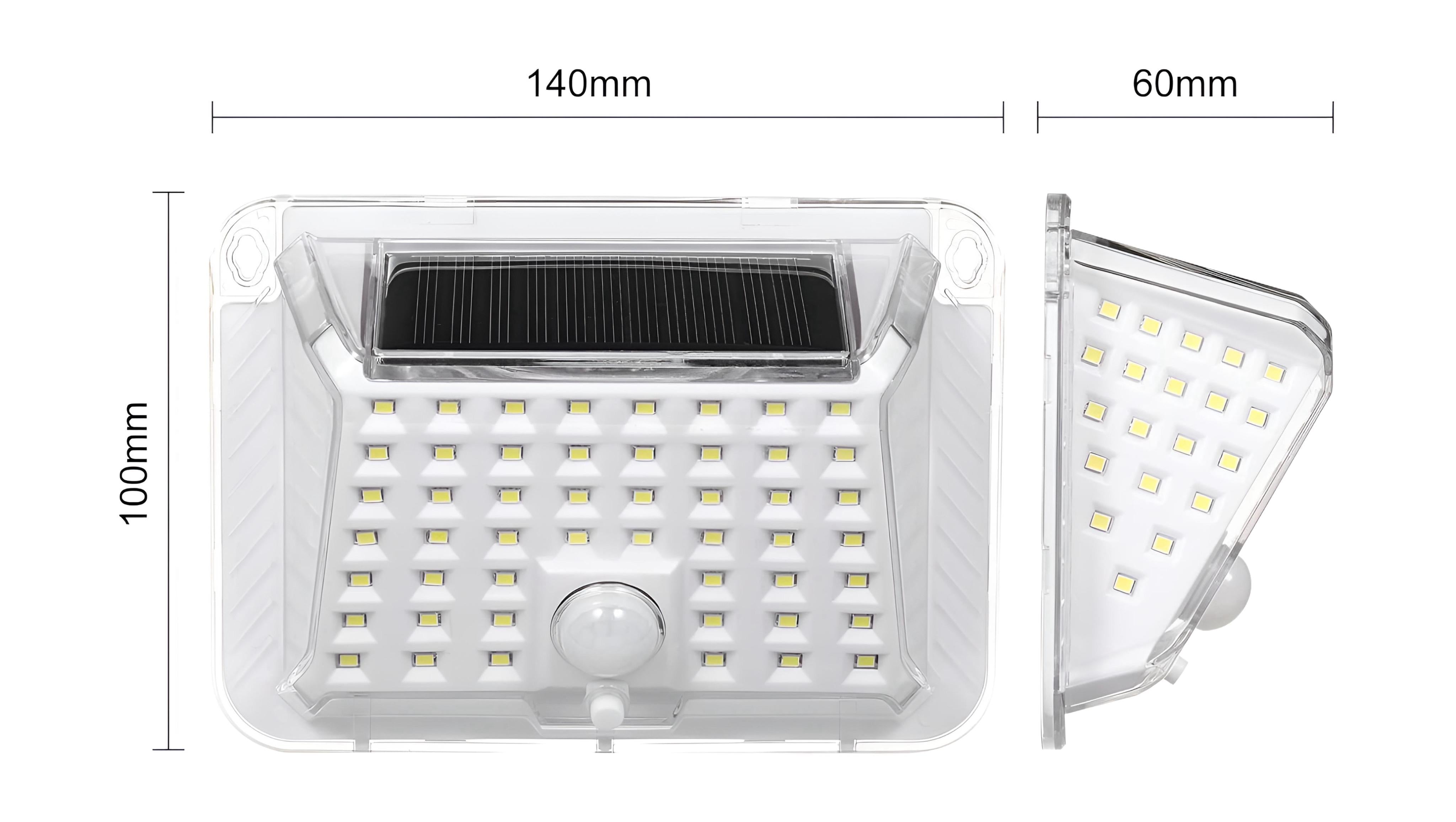 Luminária De Parede Energia Solar Sensor De Presença Inova KV-448 (LUMINKV448)