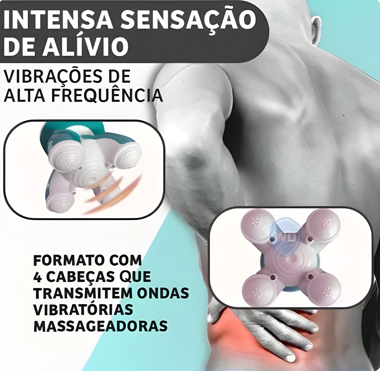 Mini Massageador Elétrico Taiji Relaxante Portátil Tomate AM-002 (MASSAGAM002)